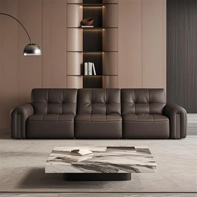 Tan Leather Sofa