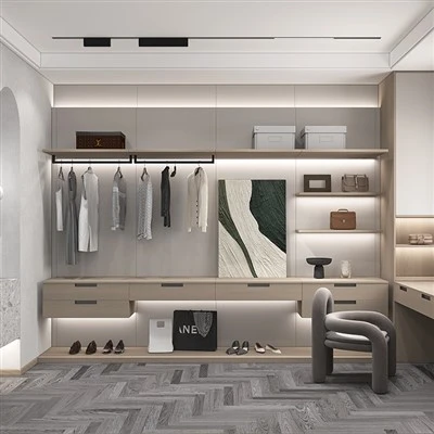 Open Wardrobe with Drawers