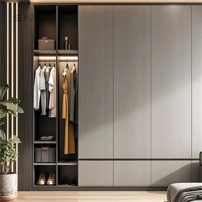 Open Clothes Cupboard