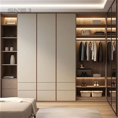 Open Wardrobe Closet With Drawers