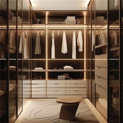 Wooden Wardrobe Without Doors