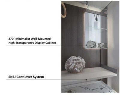 SNEJ Craftsmanship: 270° Display Cabinets & Custom Metal Shelves