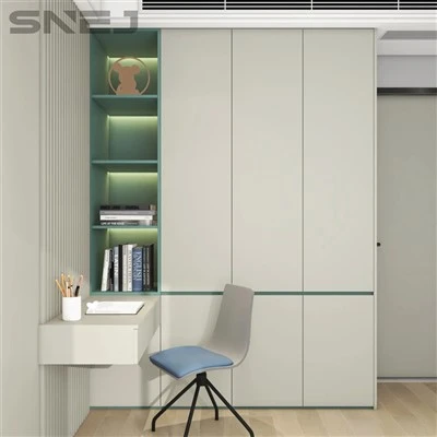 Bedroom With Open Wardrboe