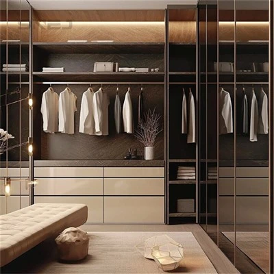 Open Wood Closet