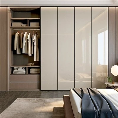 White Wooden Open Wardrobe